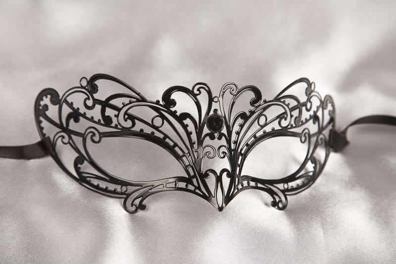 petite laser cut metal masquerade mask