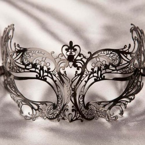 petite laser cut metal masquerade mask