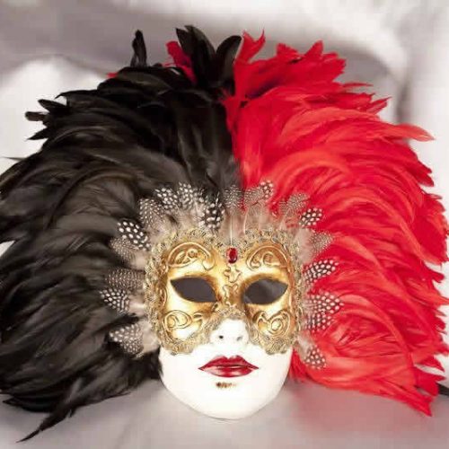 Semplice Grezzo - Blank White Sweetheart Masks to Decorate