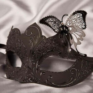 black butterfly masked ball mask