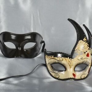 Venetian Mask Black & Cream