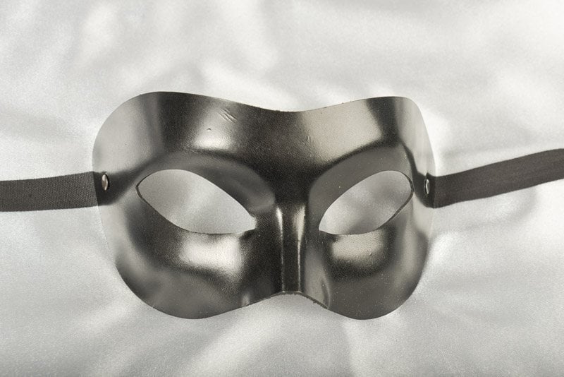 masquerade ball mask leather Colombina