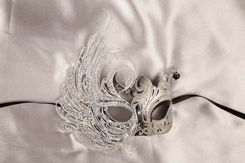 Cigno Lux Swan Mask in Black