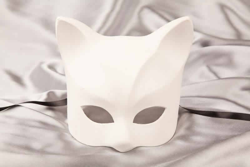 Blank Masks to Decorate - Kitten mask