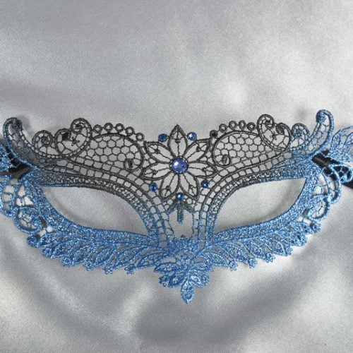 blue Lace Ball mask