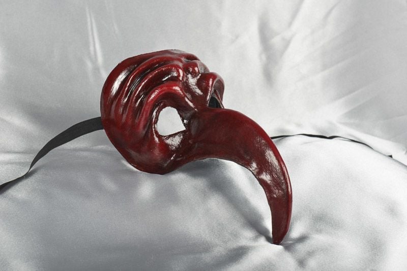 Venetian character nose mask - Turco Bruno