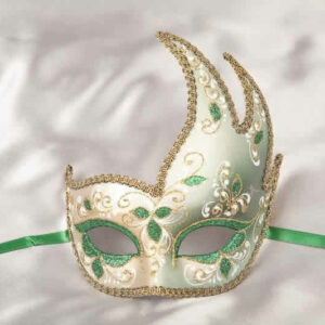 green swan carnival mask