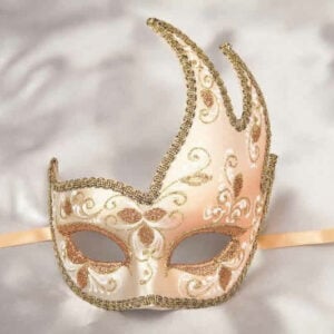 peach swan carnival mask