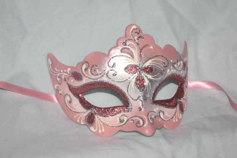 pink  Ladies Ball Mask - Giglio