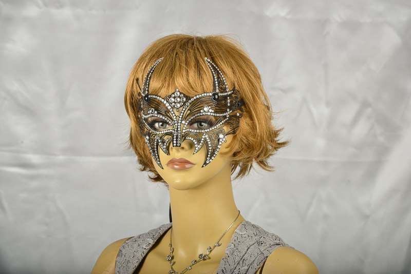 Luxury Vampire Halloween mask on female model face