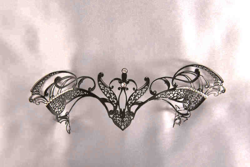 masquerade mask for glasses Ninfa Strass