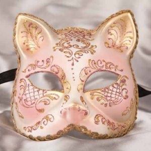Gatto Fiore Gold – Animal Masquerade Cat Mask | 9 Colour  display picture 3