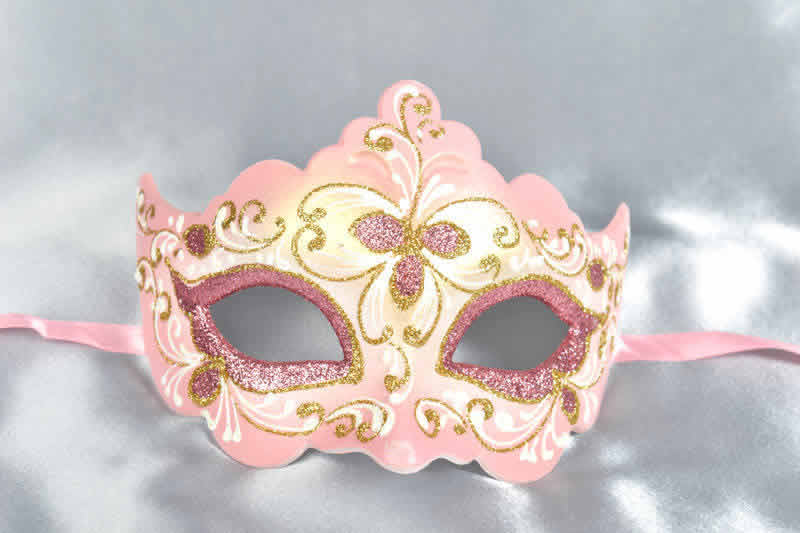 Pink ball mask - Giglio Fiore Gold