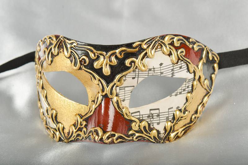 masquerade ball mask Colombina Musica