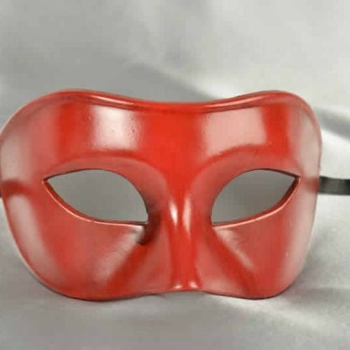 Red Colombina masquerade ball mask