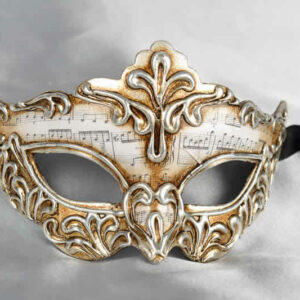 Madam Music - Silver Leafed Masks for Women - Image 2
