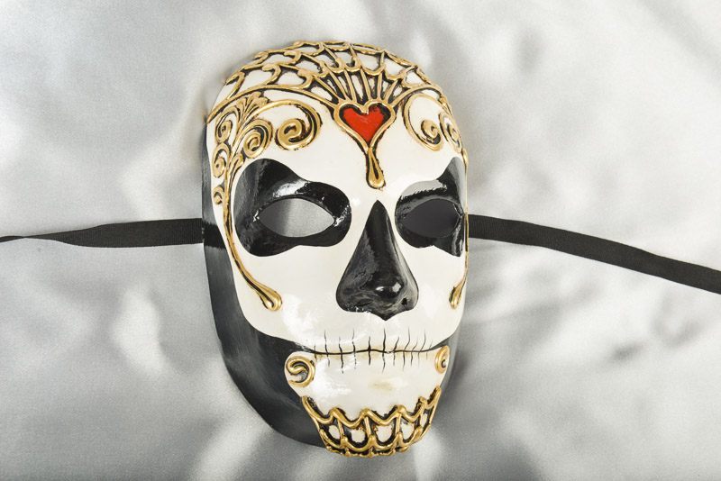 Volto Morte Maschile - Day of the Dead Mask for Men - Image 2