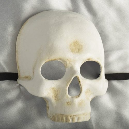 Skull skeleton mask in bone colour