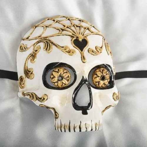 Venetian Day of the Dead Halloween Skull Mask