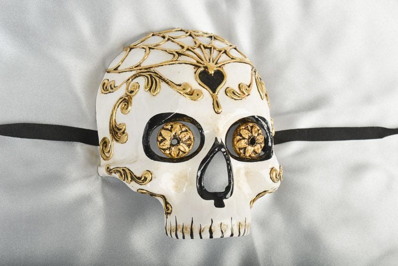 Venetian Day of the Dead Halloween Skull Mask