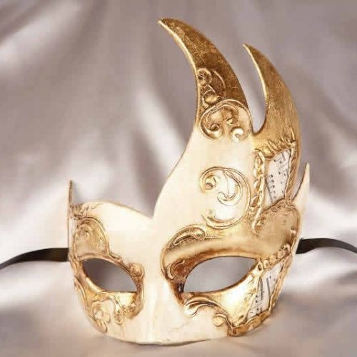 White swan shaped carnival mask