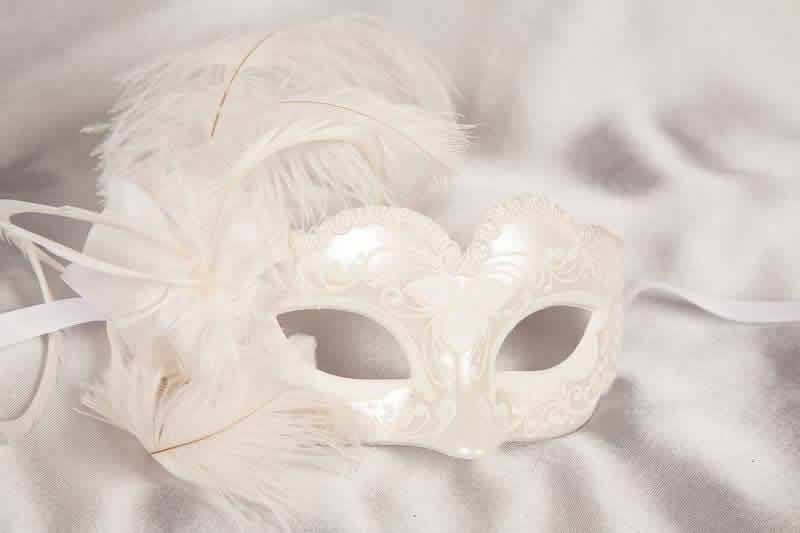 Baby Armony Gloss - Small Feathered Masquerade Masks | 3 Colours Available - Image 3