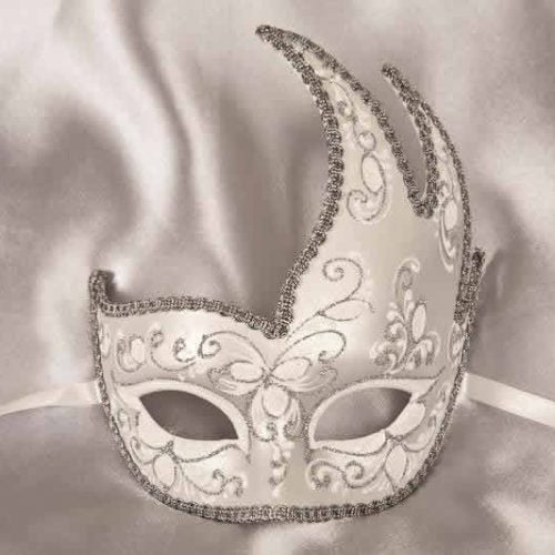 White swan carnival mask