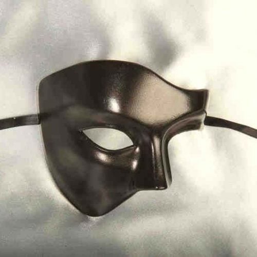 Black Phantom Style Masquerade Masks