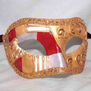 Colombina Art Deco - Luxury Masquerade Mask for Men and Women - Image 2