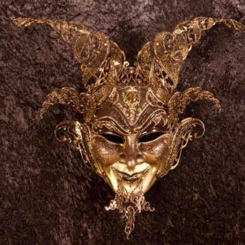 Luxury Diavolo wall mask bronze gold