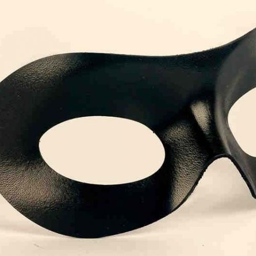 Leather eye masquerade mask