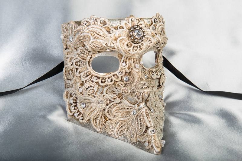 Masquerade Ball Mask Eyes Wide Shut Bauta Macrame