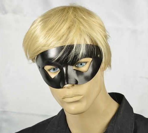 masquerade ball Venetian mask leather Estro on male face