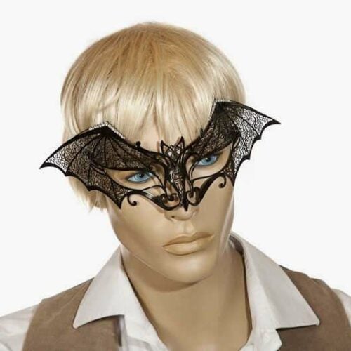 bat masquerade mask for Halloween on male face