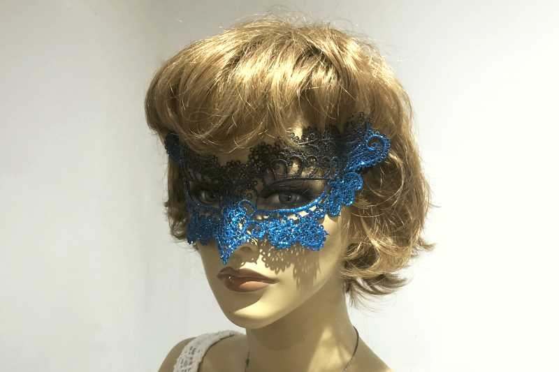 lace masquerade mask Merletto on female model face