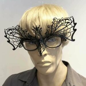 Masquerade masks for glasses Ragentella attached to male glasses