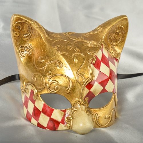 Gatto Grezzo - Blank White Animal Cat Masks for Decorating - Just