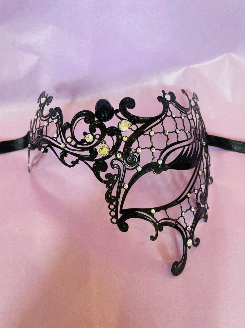 Occhialino Phantom Lux - Luxury Filigree Lace Metal Phantom Masks