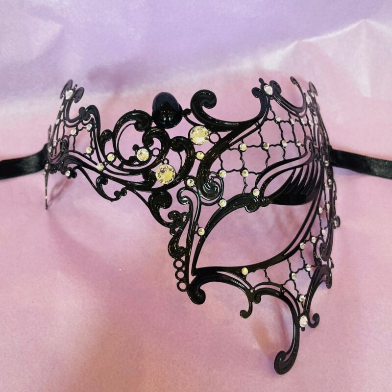 Occhialino Phantom Lux - Luxury Filigree Lace Metal Phantom Masks