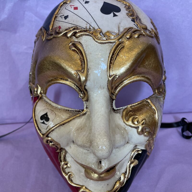 Poker Decor Volto Joker - Full Face Traditional Venetian Masquerade Mask