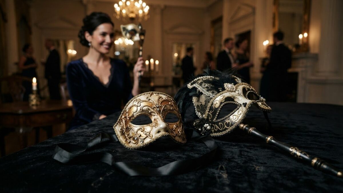 How to Choose Between a Stick and Tie-On Masquerade Mask