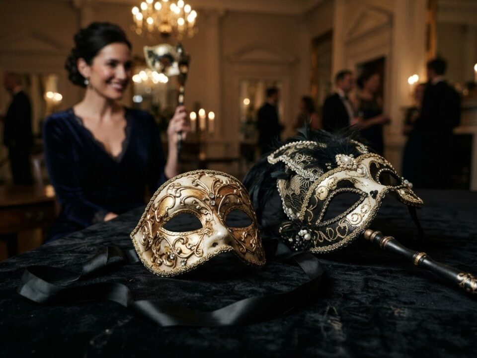 How to Choose Between a Stick and Tie-On Masquerade Mask